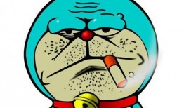 叮当猫吃瓜壁纸